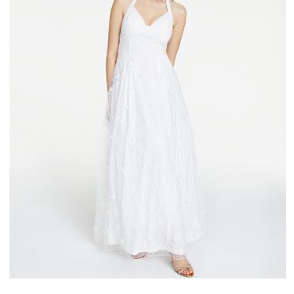 Gown, Embroidered Floral Gown, Juniors size 1/2